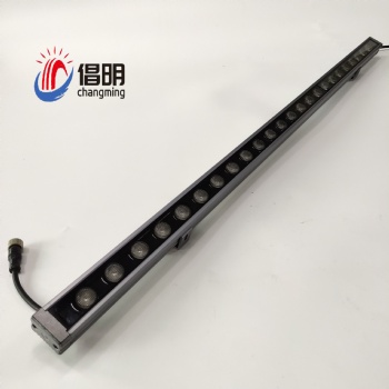 led防水內(nèi)控洗墻燈rgb水紋洗墻燈24W18W戶外大功率橋梁護欄線條燈