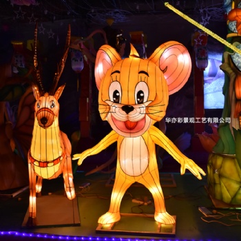 華亦彩設(shè)計(jì)制作龍灣公園燈光節(jié)春節(jié)燈會(huì)定制十二生肖動(dòng)物炫酷卡通造型花燈傳統(tǒng)手藝