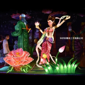 華亦彩工廠批發(fā)定制網(wǎng)紅動(dòng)物造型麋鹿馬車光雕免費(fèi)設(shè)計(jì)制作2019水城國際燈光節(jié)