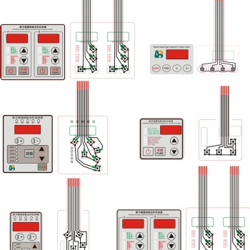 訂做調(diào)壓振動(dòng)盤控制器電子薄膜開關(guān) 印刷PET線路加工