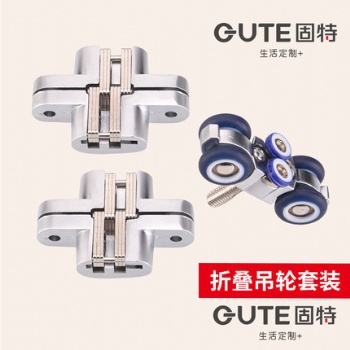 固特靜音尼龍輪浴室折疊移門(mén)吊輪吊軌廚房衛(wèi)生間木門(mén)推拉門(mén)軌道輪