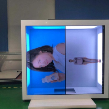 55寸1*2透明拼接展示柜、 透明液晶箱體 、LCD透明液晶屏 、東莞惠華電子透明液晶屏生產(chǎn)廠家