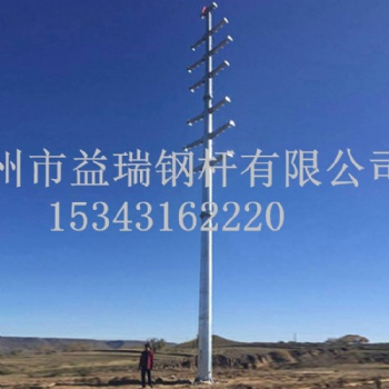 云南省電力農(nóng)網(wǎng)改造35kv66kv電力鋼管桿 雙回路鋼管桿基礎(chǔ)打樁