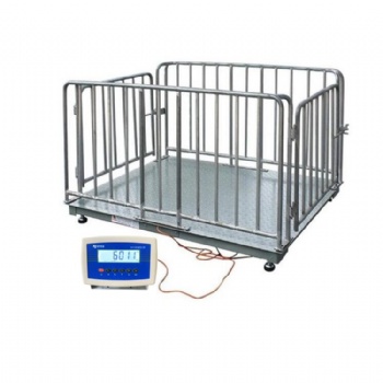 供應(yīng)SCS-3噸稱豬的電子秤帶圍欄牲畜秤
