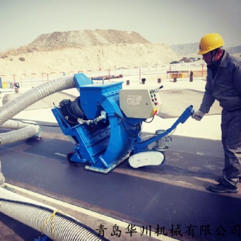 青島船舶甲板除銹拋丸機(jī) 機(jī)場跑道拋丸機(jī) 拋丸清理機(jī)