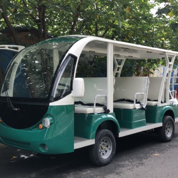 利凱11座敞開式電瓶游覽觀光車 全封閉電動(dòng)11座觀光車價(jià)格