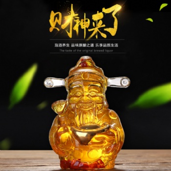 河間手工吹制工廠加工定制 藝術(shù)造型白酒外包裝 泡酒玻璃透明瓶