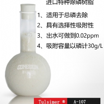 山西總磷超標(biāo)處理進(jìn)口除磷樹脂出水0.02ppm以下