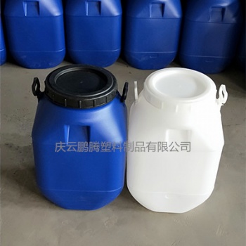 50L敞口塑料桶純?cè)螾E50升開口塑料桶方桶圓蓋