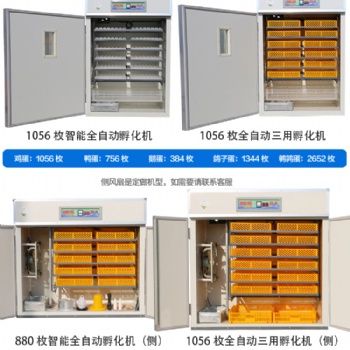 1056大中小型全自動(dòng)孵化機(jī)、雞鴨鵝鴿子鵪鶉孵化機(jī)、家禽珍禽孵化機(jī)