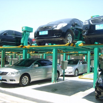 廣東奧停簡易式智能機(jī)械車庫 二層上下升降旋轉(zhuǎn)停車子母立體車庫