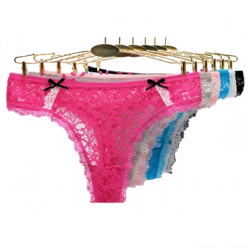 云夢妮南美外貿(mào)蕾絲女士丁字褲 跨境亞馬遜速賣通ladies panties
