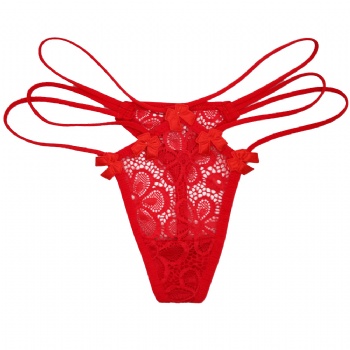 云夢妮現(xiàn)貨蕾絲低腰性感女式內(nèi)褲女士T/丁字褲外貿(mào)ladies panties