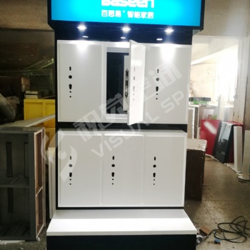 視覺空間新款智能鎖展示柜指紋鎖展示柜臺(tái)