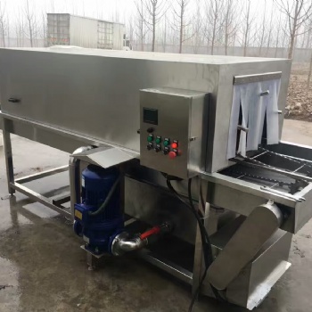 塑料筐全自動洗筐機(jī) 廠家速凍肉丸盤子清洗流水線