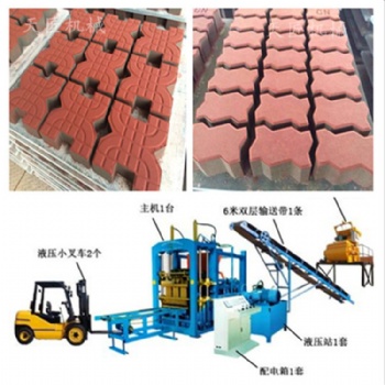 質(zhì)量好 客戶點(diǎn)贊3-15波浪形透水面包磚機(jī) 正誠(chéng)地面彩色西班牙磚機(jī)