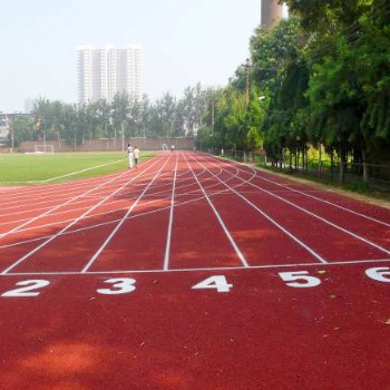 河南周口太康學(xué)校新國標(biāo)13mm塑膠跑道多少錢一平方跑道材料廠家工程包工包料