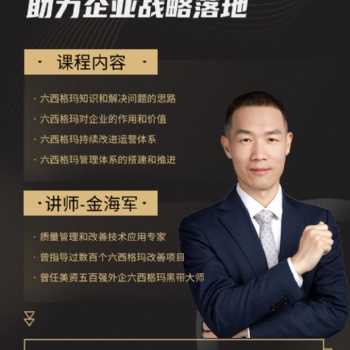 用六西格瑪助力企業戰略落地！