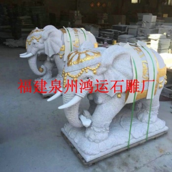 石雕大象，漢白玉石雕大象，印度紅石雕大象