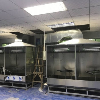 長(zhǎng)安噴油車間水簾柜及排氣管工程安裝