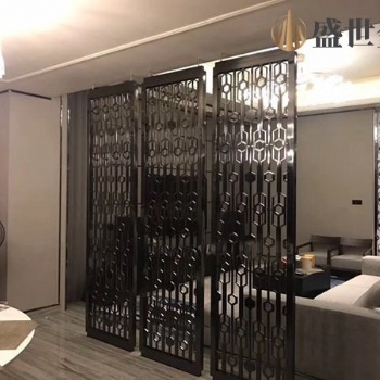 酒店黑鈦拉絲不銹鋼屏風(fēng)廠家