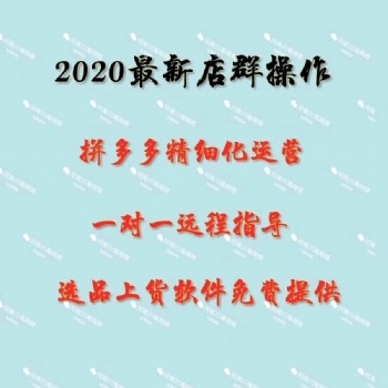 拼多多無(wú)貨源店群運(yùn)營(yíng)，拼多多采集上貨拍單軟件貼牌代理