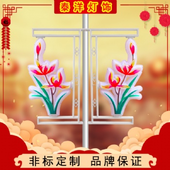 led戶外蘭花燈造型 地方特色定制異形燈 太陽(yáng)能道路亮化工程