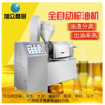 商用智能榨油機(jī)花生芝麻油 冷熱雙用全自動(dòng)立式榨油機(jī)