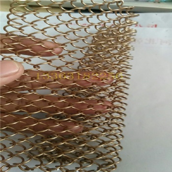 廠家金屬裝飾網幕墻隔斷絲網 現(xiàn)貨篩網 螺旋推拉網簾網