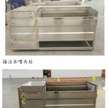 正豐-1800型果蔬清洗設(shè)備 毛輥清洗機(jī) 生姜清洗機(jī)