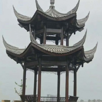 成都亭子廠家，實木涼亭專業定制，休閑涼亭直供