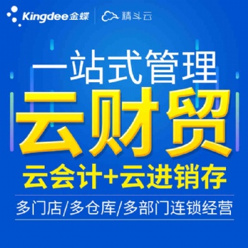 金蝶精斗云財貿財務進銷存一體化庫存倉庫管理銷售采購資金管理系統