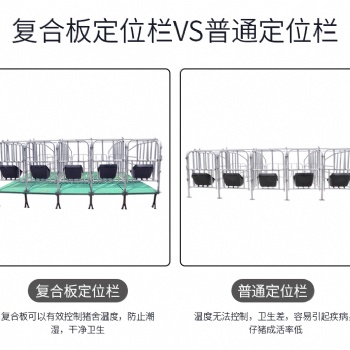 廠家供應(yīng)加厚鍍鋅管復(fù)合定位欄 豬用限位欄 落地式定位欄 鍍鋅管
