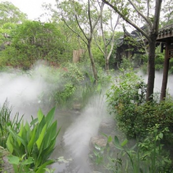 地產小區綠植花壇水景假山雕塑小品霧森噴霧