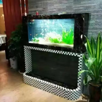 保定徐水鑫德龍水族私人訂制流水瀑魚(yú)缸