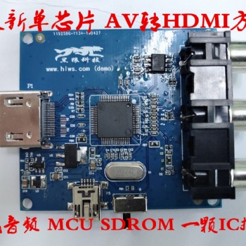 AV轉(zhuǎn)HDMI方案低成本**車載游戲機(jī)掌機(jī)模擬轉(zhuǎn)高清1080P