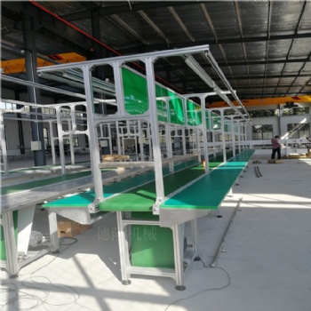 鋁合金皮帶輸送機(jī)防靜電皮帶輸送機(jī)產(chǎn)品組裝線廠家