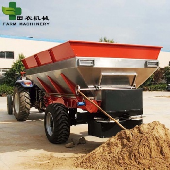 新款大型不銹鋼農(nóng)田撒糞機器 固態(tài)肥料拋撒機
