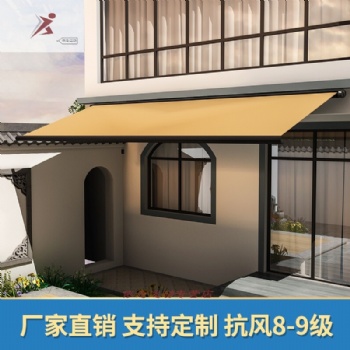 電動(dòng)伸縮遮陽(yáng)篷天幕篷伸縮雨篷 樓頂房篷 雨篷高檔導(dǎo)軌遮陽(yáng)棚定制