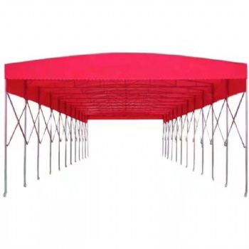 廠家定制大排擋帳篷推拉活動(dòng)雨棚伸縮式遮陽(yáng)篷倉(cāng)庫(kù)帳篷系列