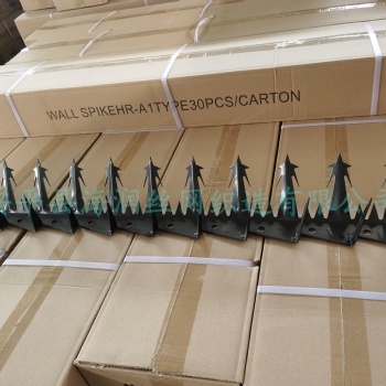 噴塑大號(hào)刺釘A1型號(hào)美觀尖刺公園護(hù)欄工廠大門防爬刺可定制顏色