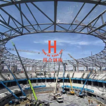 垃圾焚燒電廠干煤棚會展中心管桁架工程建設(shè)