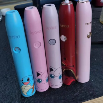 東莞建成輝水轉(zhuǎn)印加工廠 電動(dòng)牙刷水貼噴油加工 水貼紙印刷