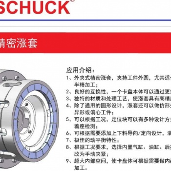 原裝進口BOSSCHUCK外夾式精密漲套， 支持非標 精度高