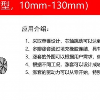 優(yōu)勢提供BOSSCHUCK內撐式膠連漲套.代理銷售