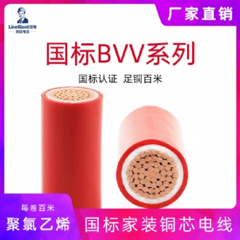 國(guó)標(biāo)阻燃ZC-BVV 300/500V聚氯乙烯絕緣.護(hù)套 家裝銅芯 軟電線(xiàn)電纜