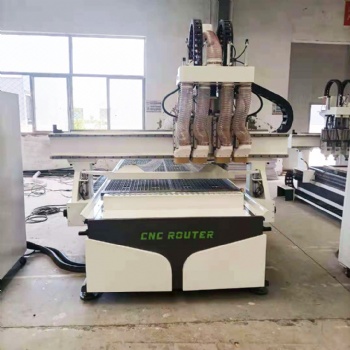 木工數(shù)控四工序開料機(jī)板式家具全自動定制櫥柜衣柜板材雕刻開料機(jī)