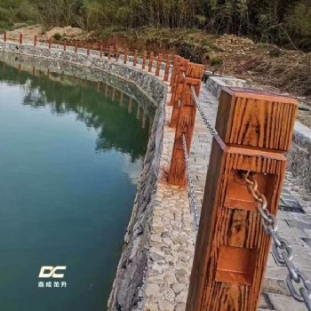 水泥仿木護(hù)欄混凝土公園河道水庫(kù)預(yù)制橋市政道路防護(hù)欄桿景觀戶(hù)外