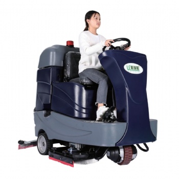 湖南駕駛式洗地機(jī)GRL860D商用工廠車間小區(qū)工業(yè)駕駛式電瓶洗地機(jī)