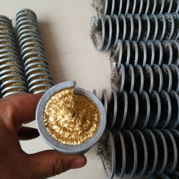 內(nèi)繞鋼絲彈簧刷 金屬線材表面處理內(nèi)繞刷 彈簧鋼絲刷